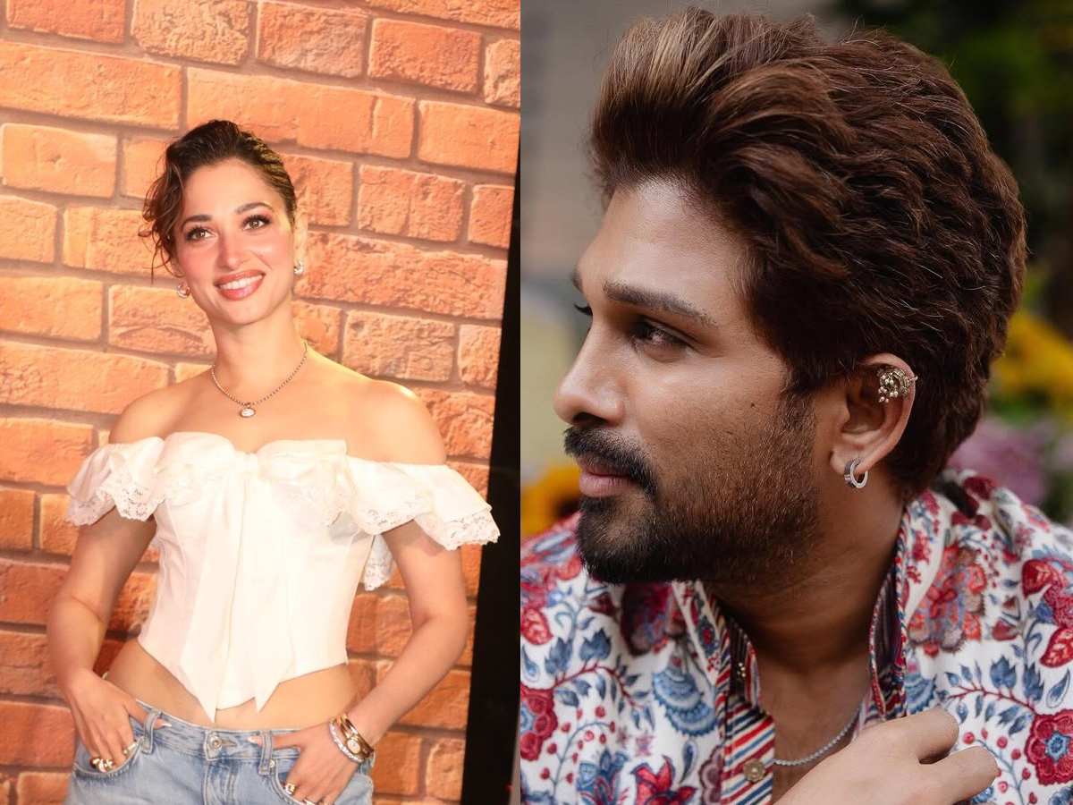 Tamannaah Bhatia and Allu Arjun
