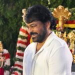 Chiranjeevi at Mega158 launch