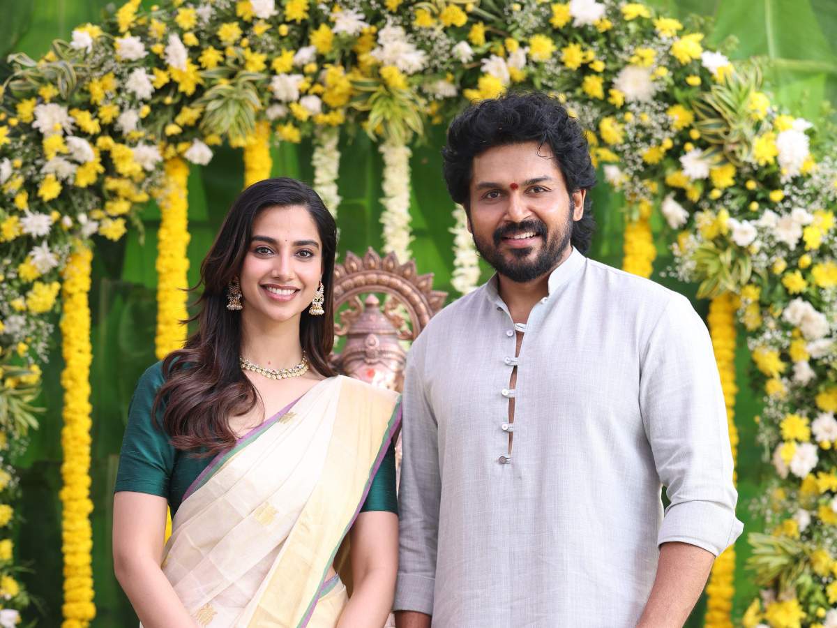 Karthi and Meenakshi Chaudhary