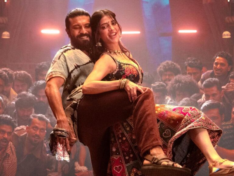 Ram Charan and Shruti Haasan in Peddi