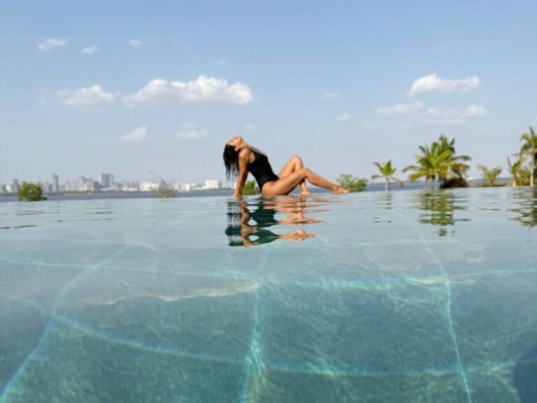 Priyanka Chopra unwinds poolside in Hyderabad