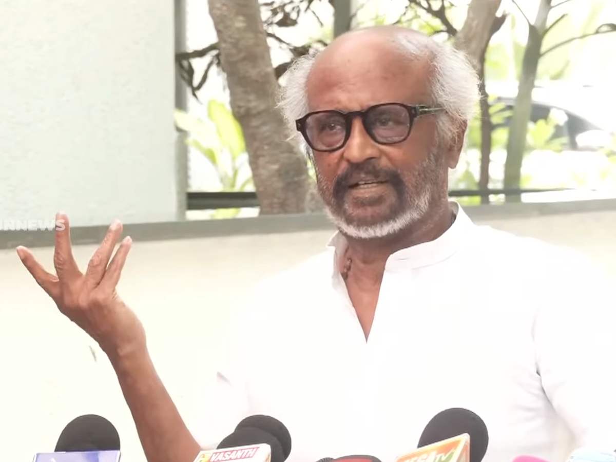 Rajinikanth: Why would I be jealous of Vijay? 1 Superstar Rajinikanth addressing media at his residence in Chennai