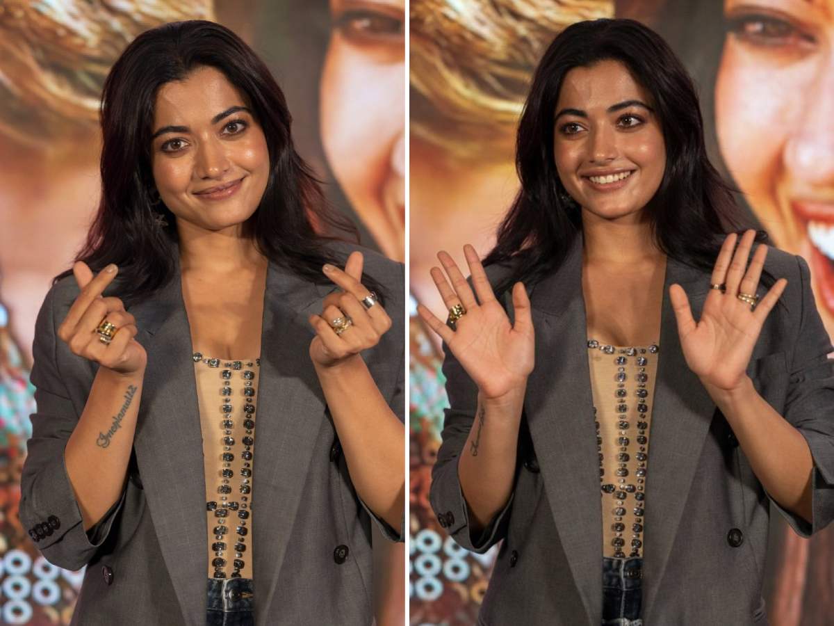 Rashmika Mandanna at Cocktail 2 song launch event