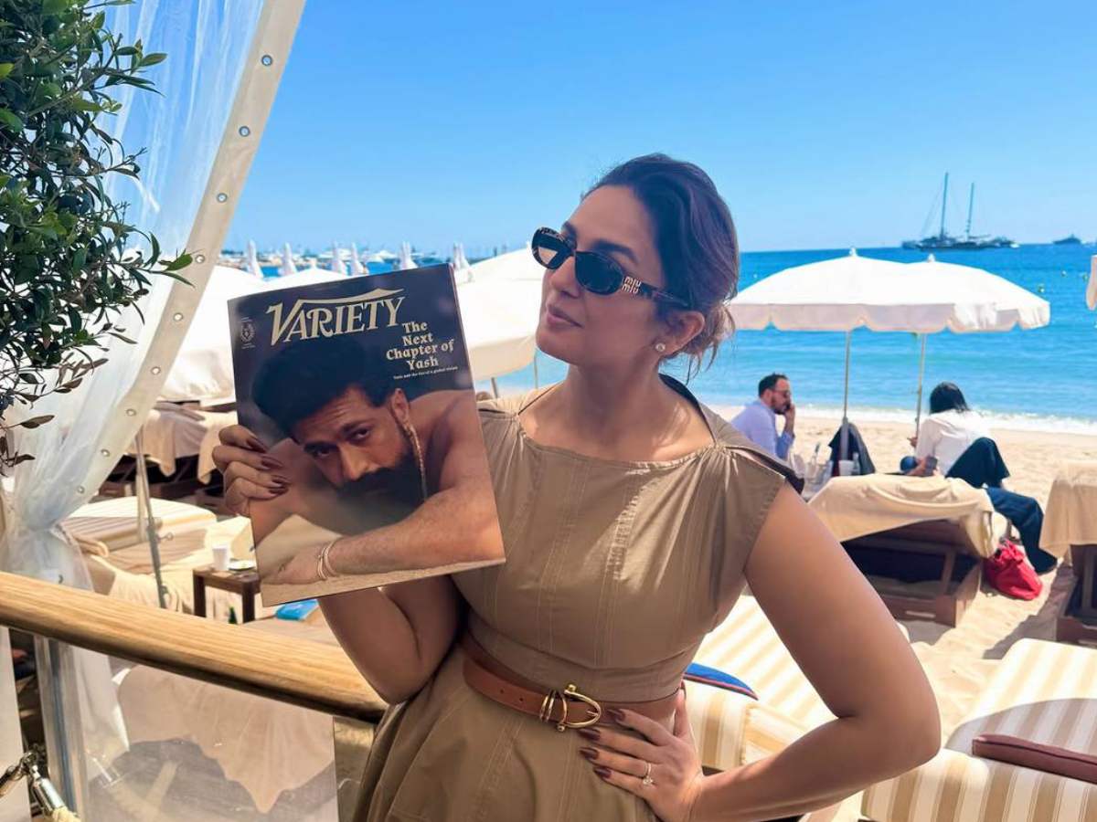 Yash reveals why Toxic release is getting delayed 1 Actress Huma Qureshi holding Variety magazine featuring Yash interview