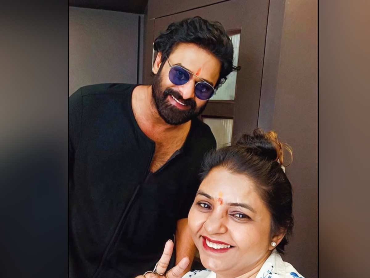 Hairstylist shares picture from Prabhas's Spirit sets 1 Prabhas with hairstylist Pooja Gupta