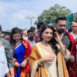 Samantha and Raj Nidimoru at Tirumala Temple