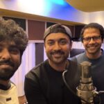 Suriya with GV Prakash Kumar and Venky Atluri