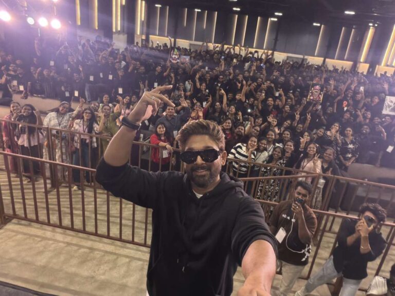 Allu Arjun meets fans