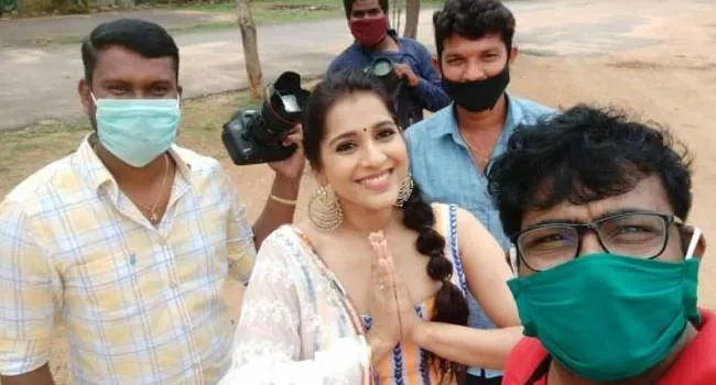 Rashmi Shoot Regular Tv