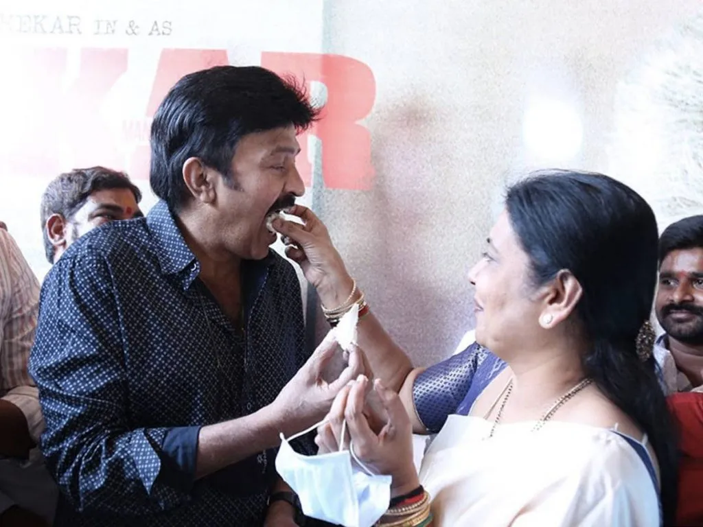 Rajashekar and Jeevitha