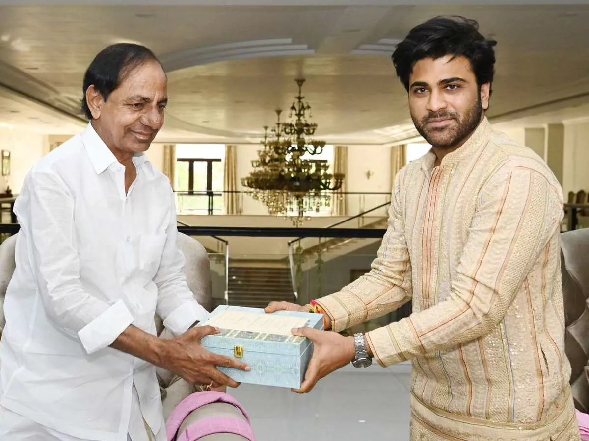 CM KCR and Sharwanand