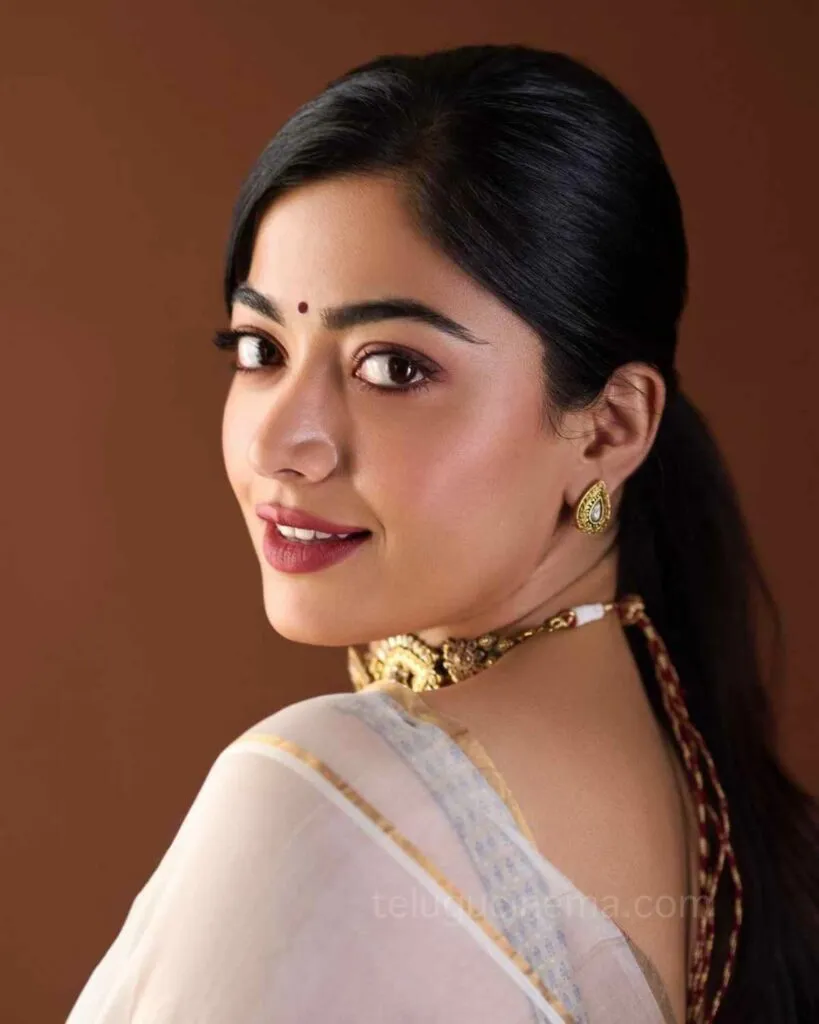 Rashmika Mandanna’s beautiful Saree style | Telugu Cinema