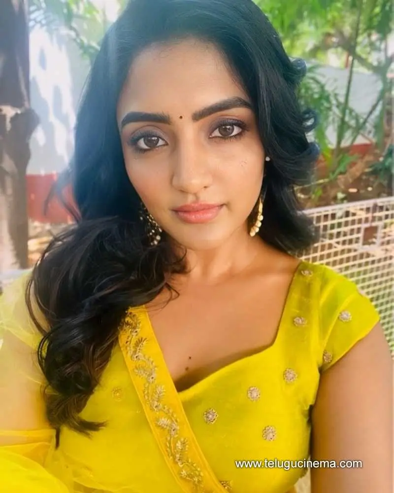 Eesha Rebba takes a selfie in a yellow outfit | Telugu Cinema