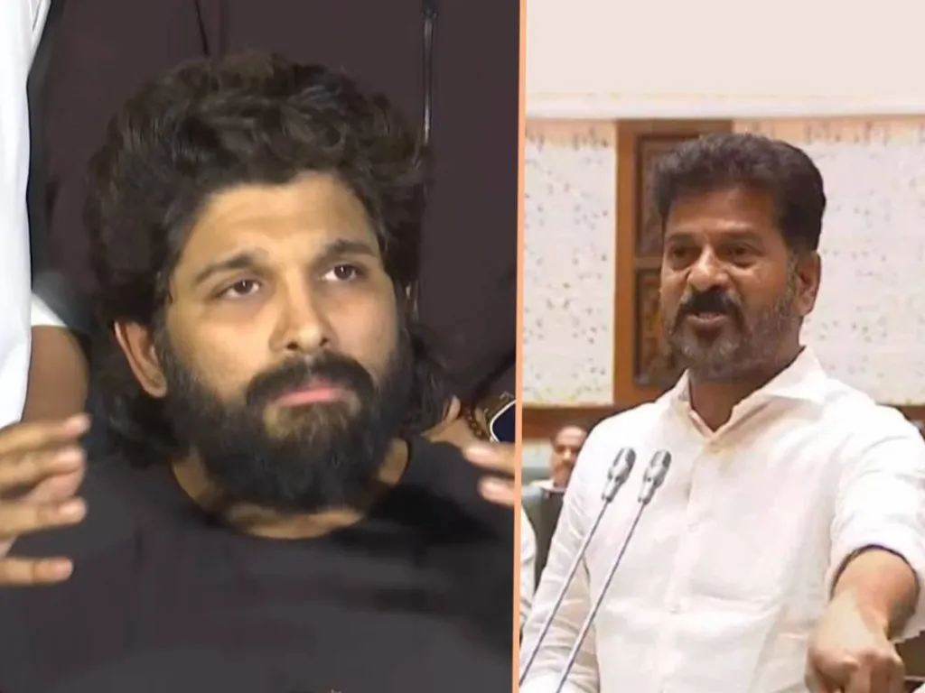 Allu Arjun and Revanth Reddy