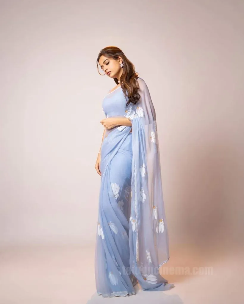 Ashika Ranganath in Hyderabad for promotions
