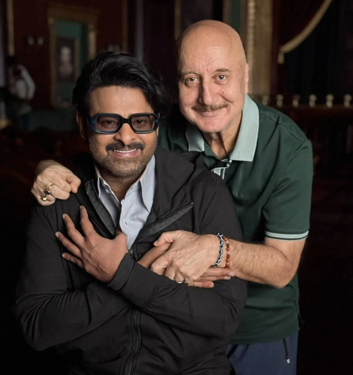 Anupam Kher with Prabhas