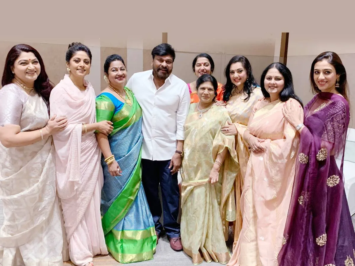 Chiranjeevi with heroines