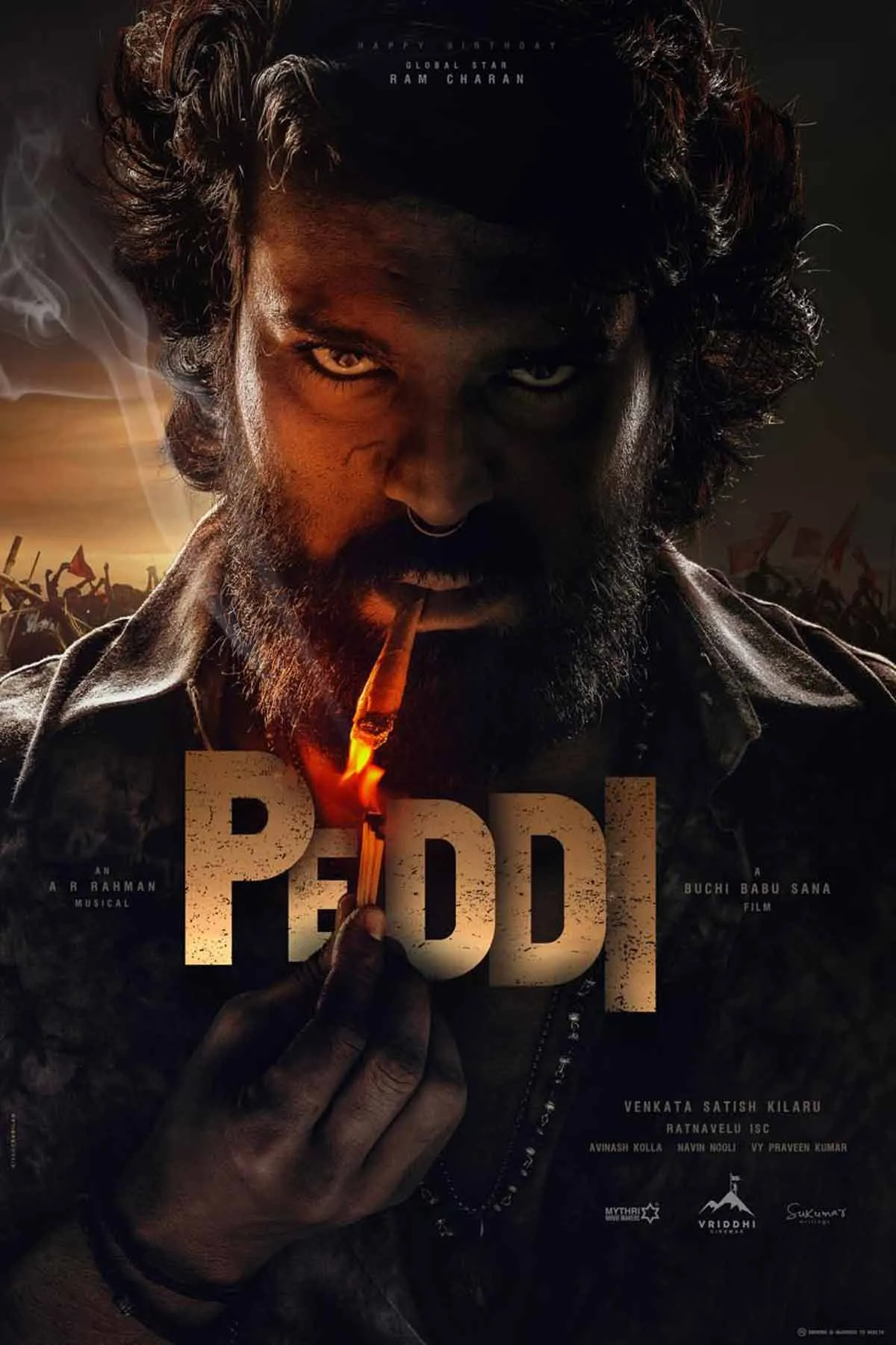 Ram Charan as Peddi, First look unveiled