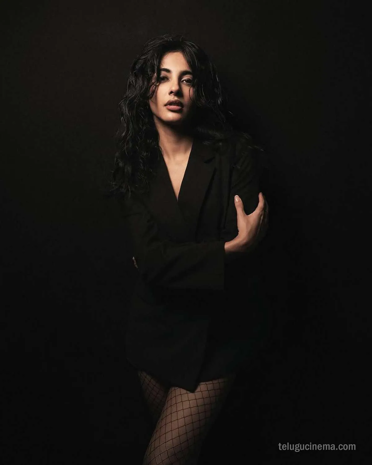 Pragati Srivastava in a black outfit