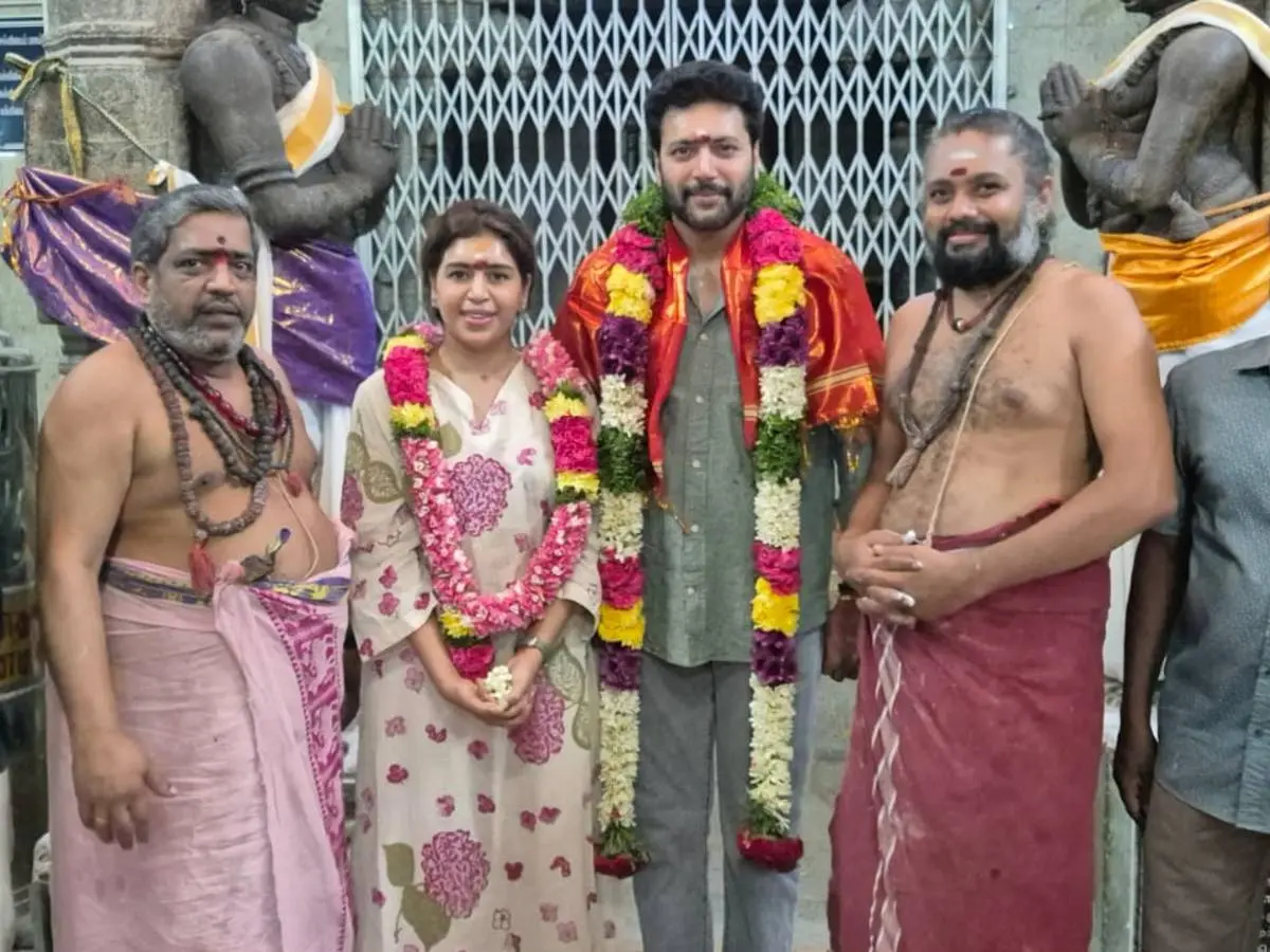 Jayam Ravi and Kenishaa